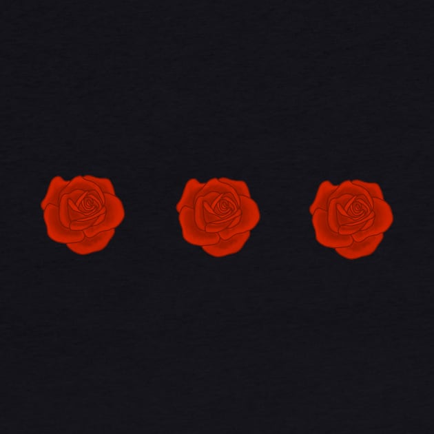 3 red roses by tothemoons